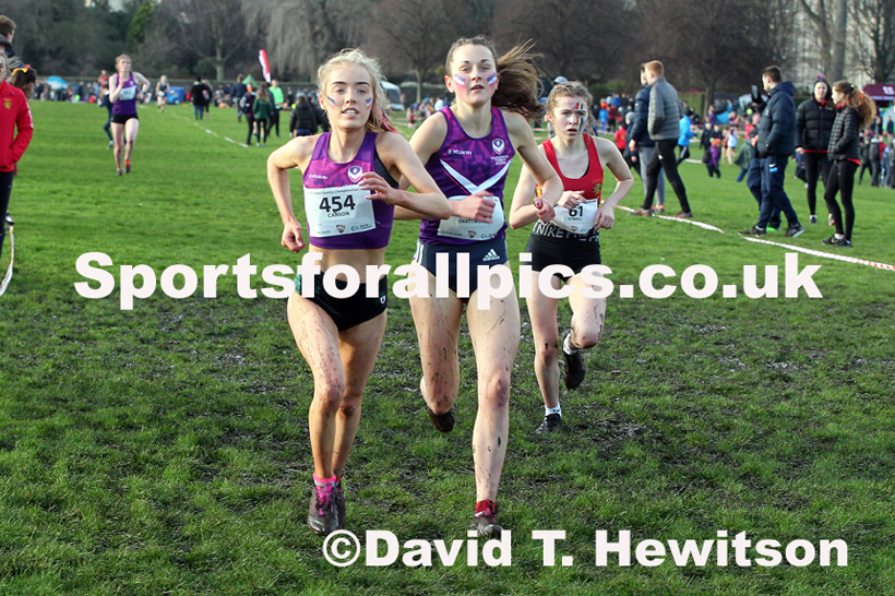 Womens short race  2020 BUCS Cross Country Champs., Edinburgh.  Photo: David T. Hewitson/Sports for All Pics